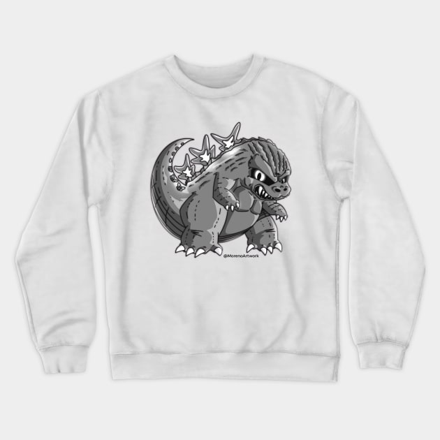 King of the Cute Monsters (Minus Color) Crewneck Sweatshirt by MorenoArtwork